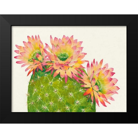 Desert Blossoms I Black Modern Wood Framed Art Print by OToole, Tim