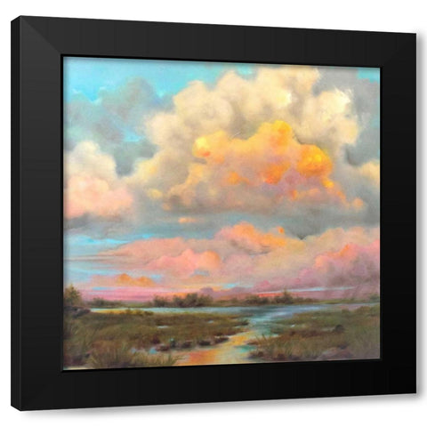Big Sky Big Dreams Black Modern Wood Framed Art Print by Quin, Marabeth