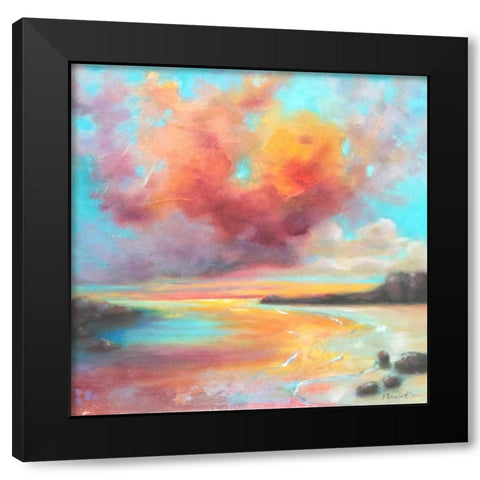 Storms End Black Modern Wood Framed Art Print by Quin, Marabeth