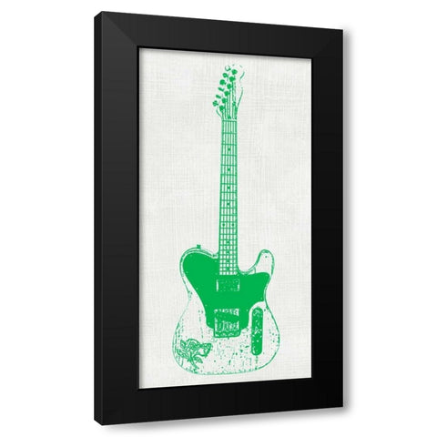 Guitar Collector II Black Modern Wood Framed Art Print with Double Matting by Inge, Kevin Wade