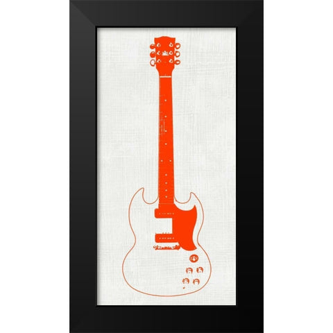 Guitar Collector III Black Modern Wood Framed Art Print by Inge, Kevin Wade