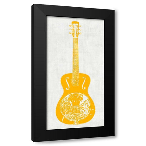 Guitar Collector IV Black Modern Wood Framed Art Print by Inge, Kevin Wade