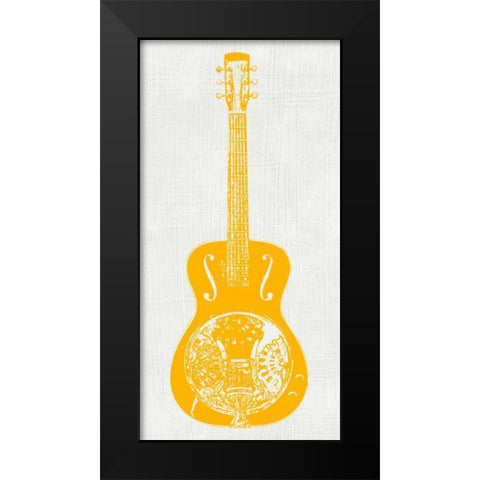 Guitar Collector IV Black Modern Wood Framed Art Print by Inge, Kevin Wade
