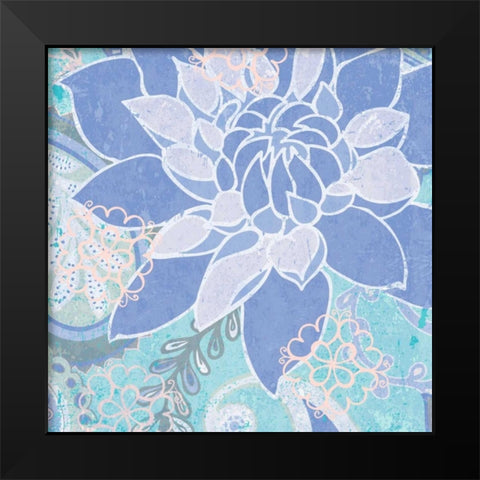 Dancing Daisy II Black Modern Wood Framed Art Print by Mark, Leslie