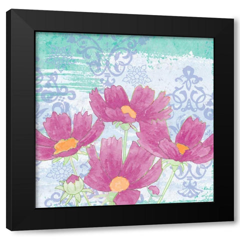 Coreopsis Tangle III Black Modern Wood Framed Art Print by Mark, Leslie