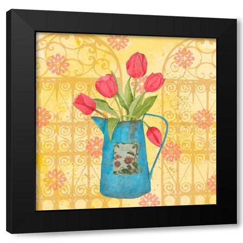 Garden Gift II Black Modern Wood Framed Art Print by Mark, Leslie