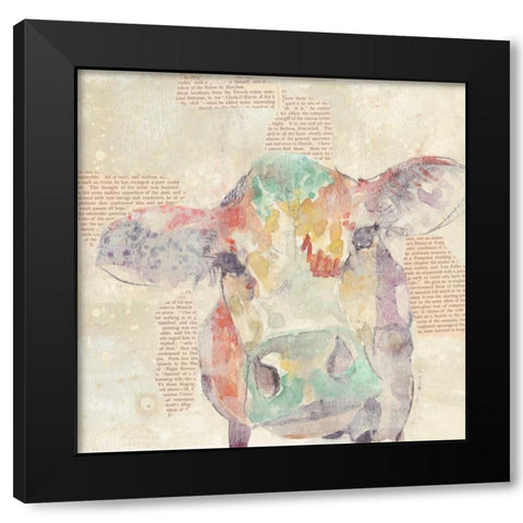 Farm Collage IV Black Modern Wood Framed Art Print with Double Matting by Goldberger, Jennifer