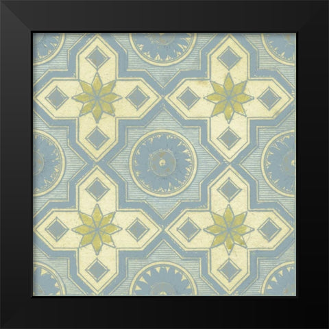 Pastel Tile Design I Black Modern Wood Framed Art Print by Studio W