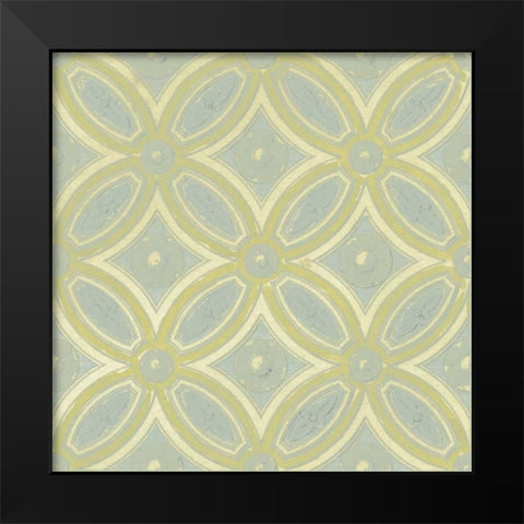 Pastel Tile Design II Black Modern Wood Framed Art Print by Studio W
