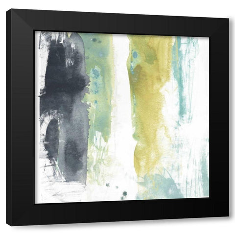 Vertical Split II Black Modern Wood Framed Art Print with Double Matting by Vess, June Erica