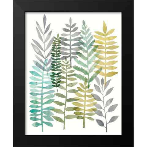Watercolor Botany II Black Modern Wood Framed Art Print by Meagher, Megan