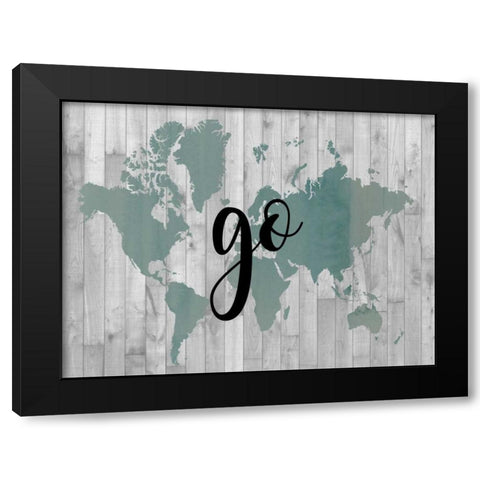 Young Explorer IV Black Modern Wood Framed Art Print with Double Matting by Studio W