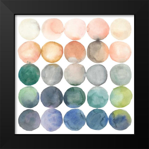 Color Relationships I Black Modern Wood Framed Art Print by Meagher, Megan