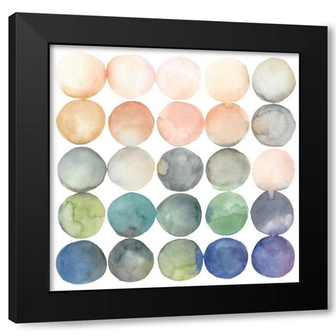 Color Relationships II Black Modern Wood Framed Art Print by Meagher, Megan