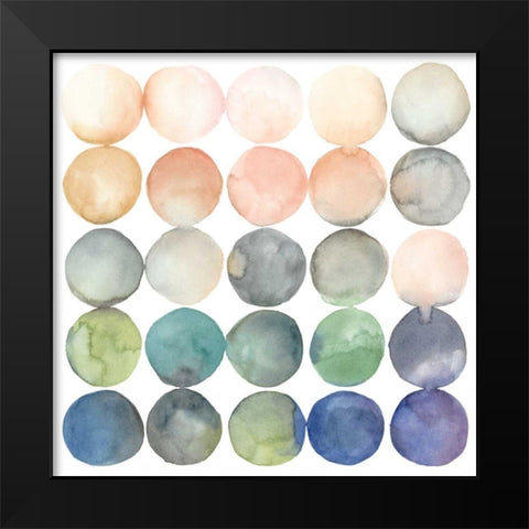 Color Relationships II Black Modern Wood Framed Art Print by Meagher, Megan