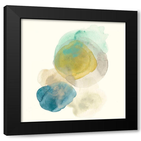 Fluid Geology I Black Modern Wood Framed Art Print with Double Matting by Vess, June Erica