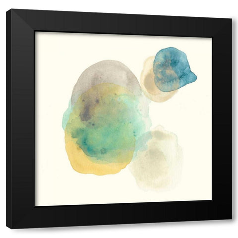 Fluid Geology II Black Modern Wood Framed Art Print with Double Matting by Vess, June Erica