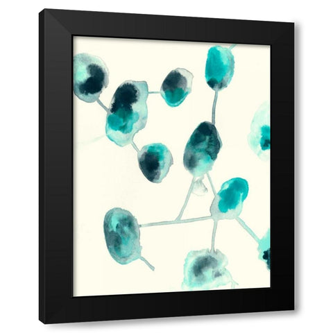 Fluid Structure II Black Modern Wood Framed Art Print by Vess, June Erica