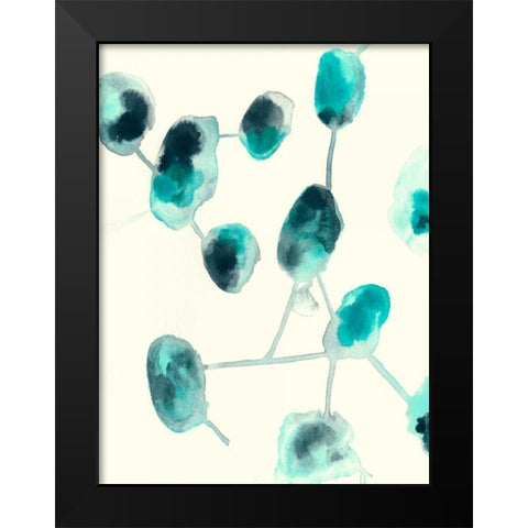 Fluid Structure II Black Modern Wood Framed Art Print by Vess, June Erica