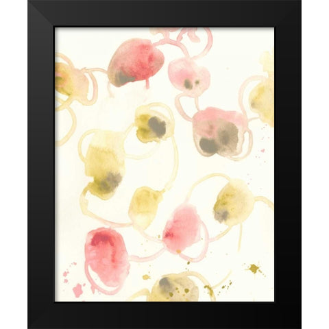 Elliptical Motion II Black Modern Wood Framed Art Print by Vess, June Erica