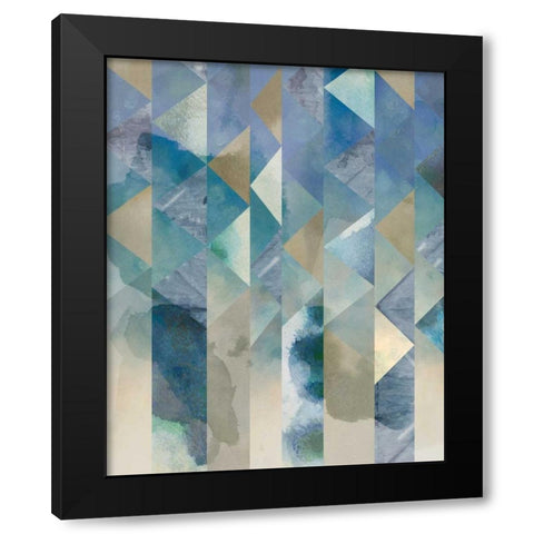 Ocean Reflections I Black Modern Wood Framed Art Print with Double Matting by Zarris, Chariklia