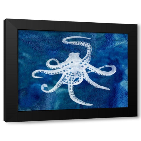 Cephalopod II Black Modern Wood Framed Art Print with Double Matting by Ludwig, Alicia