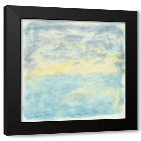 Murmured Landscape I Black Modern Wood Framed Art Print by Stramel, Renee W.
