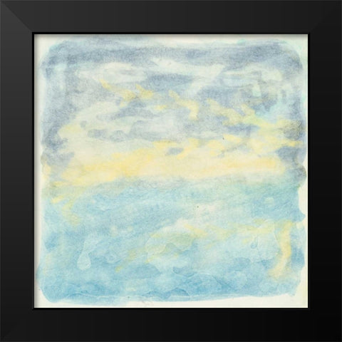 Murmured Landscape I Black Modern Wood Framed Art Print by Stramel, Renee W.