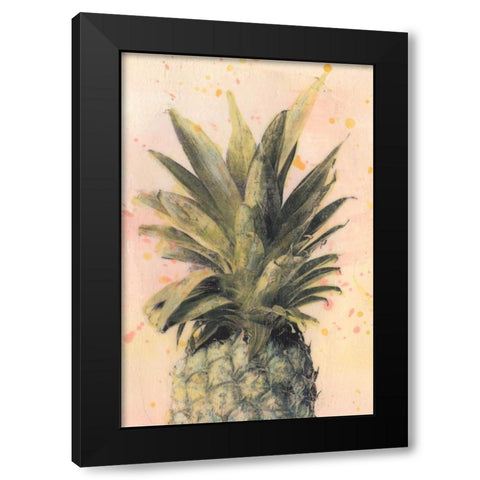 Pineapple Delight I Black Modern Wood Framed Art Print by McCavitt, Naomi