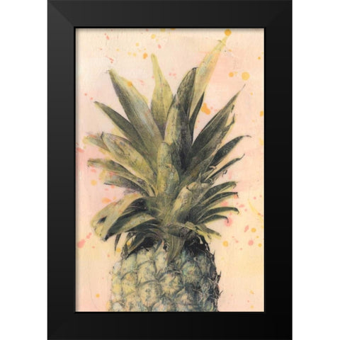 Pineapple Delight I Black Modern Wood Framed Art Print by McCavitt, Naomi
