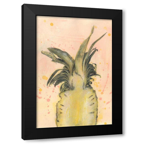Pineapple Delight II Black Modern Wood Framed Art Print by McCavitt, Naomi
