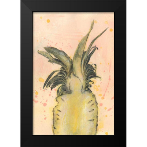 Pineapple Delight II Black Modern Wood Framed Art Print by McCavitt, Naomi
