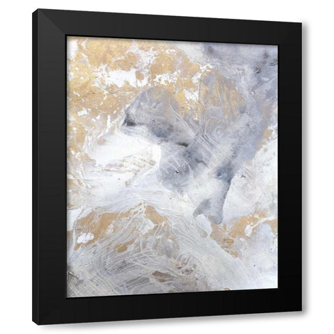 Gold Fusion II Black Modern Wood Framed Art Print by Contacessi, Julia