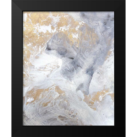 Gold Fusion II Black Modern Wood Framed Art Print by Contacessi, Julia