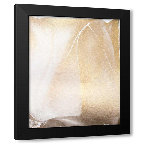 Gold Fusion IV Black Modern Wood Framed Art Print by Contacessi, Julia