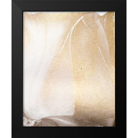 Gold Fusion IV Black Modern Wood Framed Art Print by Contacessi, Julia