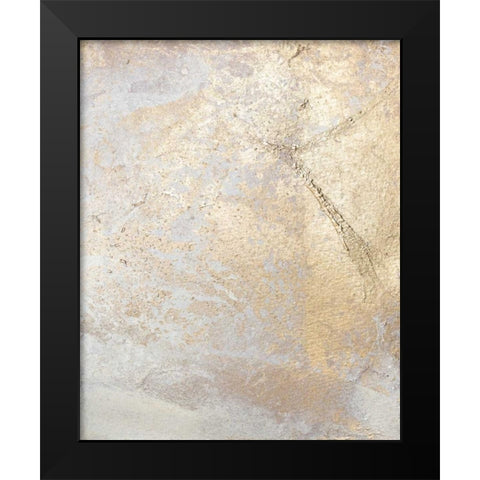 Gold Fusion V Black Modern Wood Framed Art Print by Contacessi, Julia