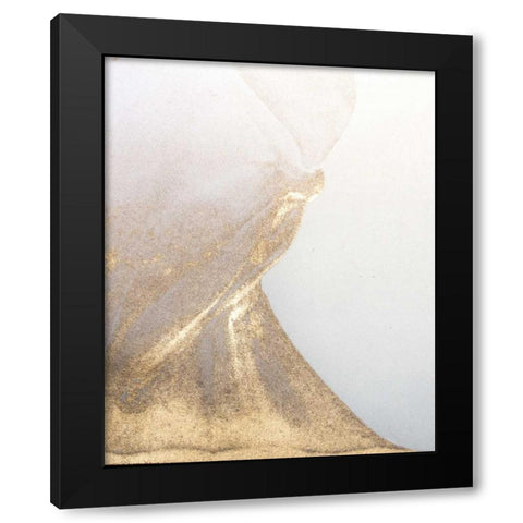 Gold Fusion VI Black Modern Wood Framed Art Print by Contacessi, Julia