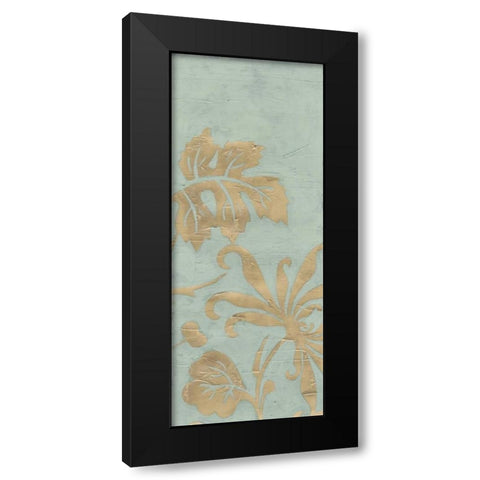 Graceful Garden Triptych I Black Modern Wood Framed Art Print with Double Matting by Vess, June Erica