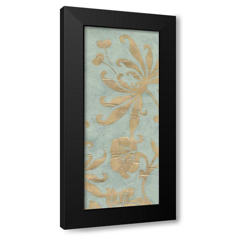 Graceful Garden Triptych II Black Modern Wood Framed Art Print with Double Matting by Vess, June Erica