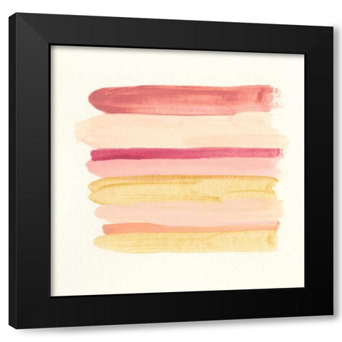 Palette Stack VI Black Modern Wood Framed Art Print by Vess, June Erica