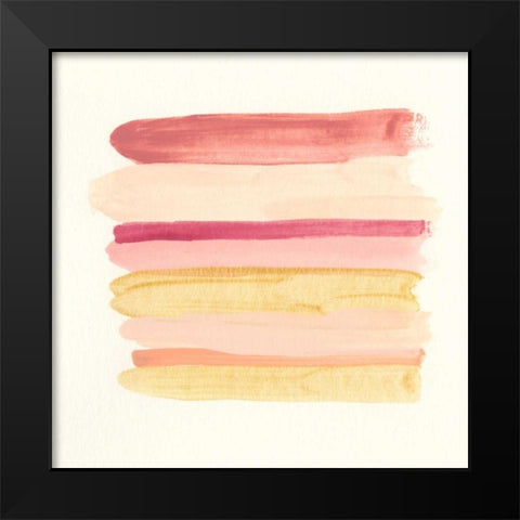 Palette Stack VI Black Modern Wood Framed Art Print by Vess, June Erica