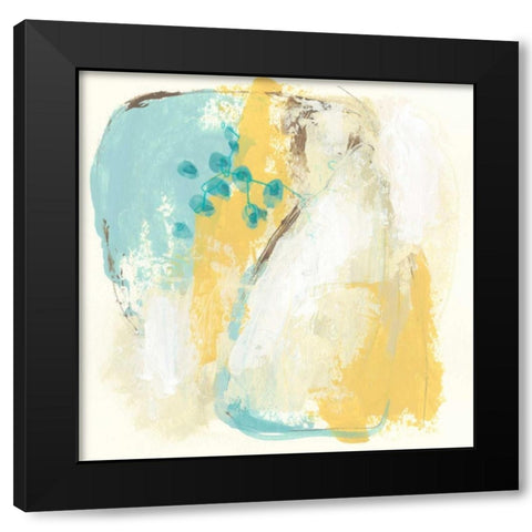 Diadem II Black Modern Wood Framed Art Print by Vess, June Erica