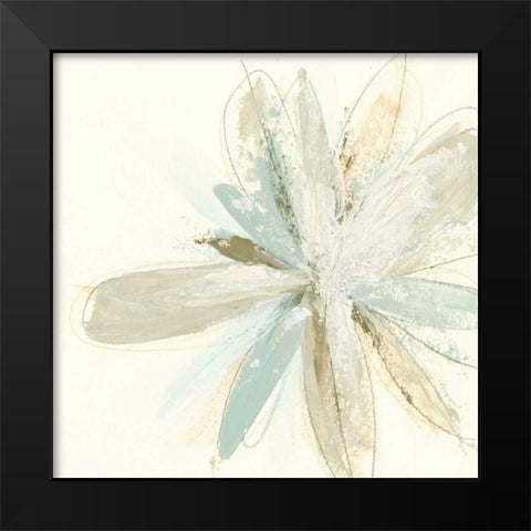 Floral Impasto IV Black Modern Wood Framed Art Print by Vess, June Erica