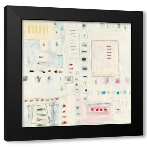 White Out Black Modern Wood Framed Art Print with Double Matting by Galapon, Nikki