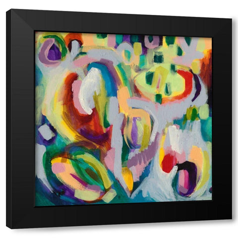 Color Theory Black Modern Wood Framed Art Print with Double Matting by Galapon, Nikki