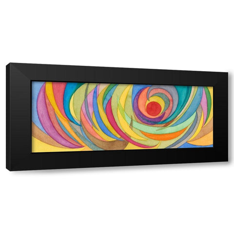 Watercolor Arches Black Modern Wood Framed Art Print by Galapon, Nikki