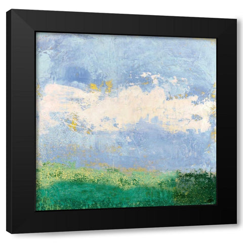 Whispers Emerge III Black Modern Wood Framed Art Print by Suderman, Karen