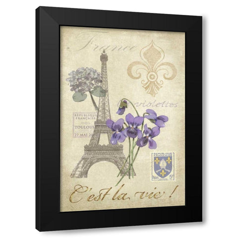 Paris Tour I Black Modern Wood Framed Art Print by Reynolds, Jade