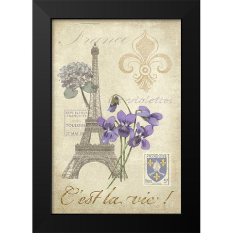 Paris Tour I Black Modern Wood Framed Art Print by Reynolds, Jade